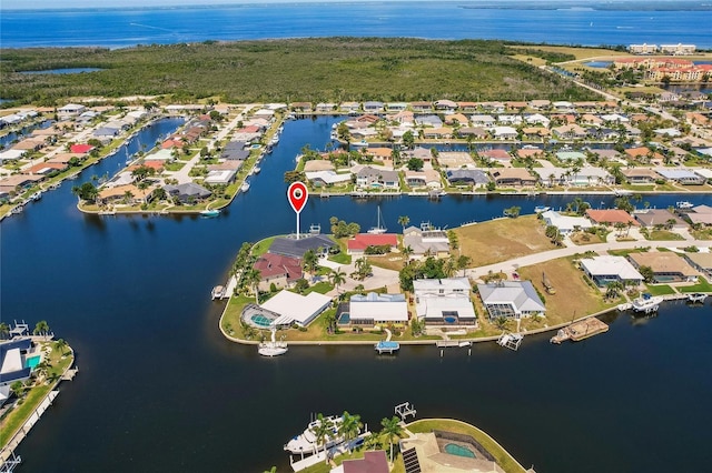 261 Venezia Ct, Punta Gorda, FL 33950 - aerial view of property and surrounding area featuring a nearby body of water and nearby suburban area