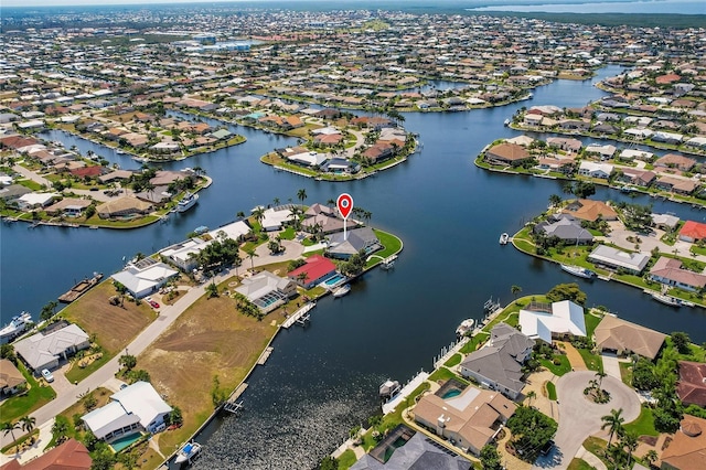 261 Venezia Ct, Punta Gorda, FL 33950 - aerial view of property and surrounding area featuring nearby suburban area and a nearby body of water