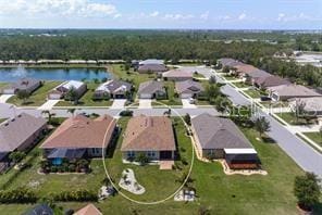 25008 Lalique Pl, Punta Gorda, FL 33950 - aerial view of property and surrounding area with a nearby body of water and nearby suburban area
