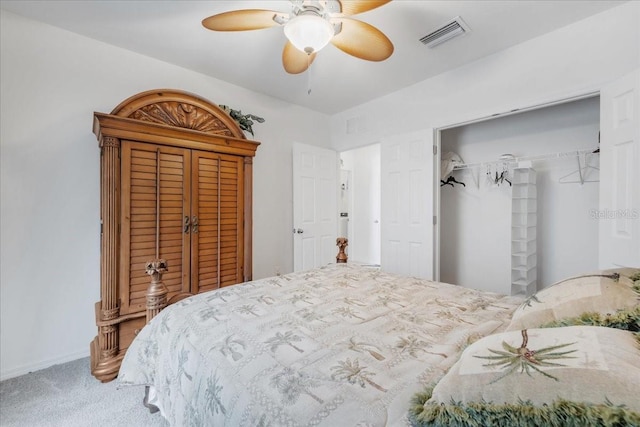 7652 Mikasa Dr, Punta Gorda, FL 33950 - bedroom with carpet floors and ceiling fan