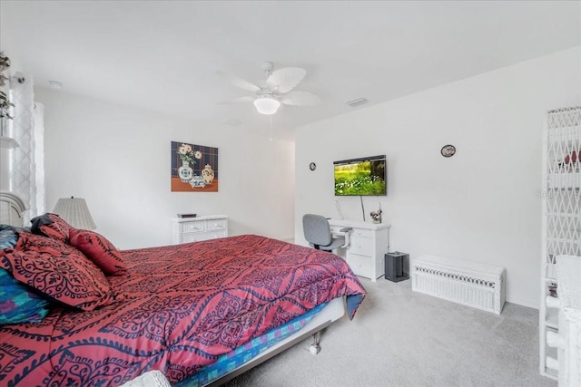 7652 Mikasa Dr, Punta Gorda, FL 33950 - carpeted bedroom featuring a ceiling fan