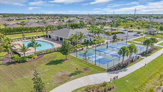7652 Mikasa Dr, Punta Gorda, FL 33950 - aerial perspective of suburban area with a pool area