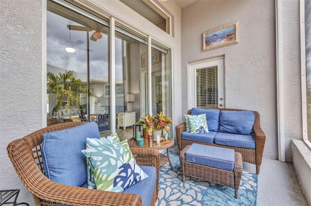24358 Folkstone Ave, Punta Gorda, FL 33980 - balcony featuring an outdoor living space