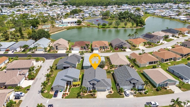 24358 Folkstone Ave, Punta Gorda, FL 33980 - aerial view of property and surrounding area featuring nearby suburban area and a nearby body of water