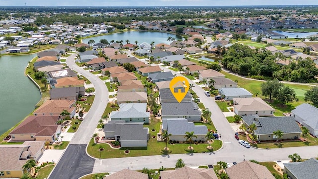 24358 Folkstone Ave, Punta Gorda, FL 33980 - aerial view of property and surrounding area with nearby suburban area and a nearby body of water