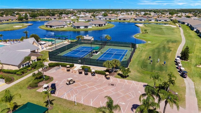24358 Folkstone Ave, Punta Gorda, FL 33980 - aerial view of residential area featuring a nearby body of water and a local golf course