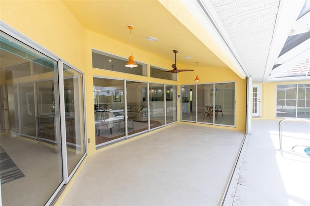 3506 Saint Florent Ct, Punta Gorda, FL 33950 - unfurnished sunroom with ceiling fan