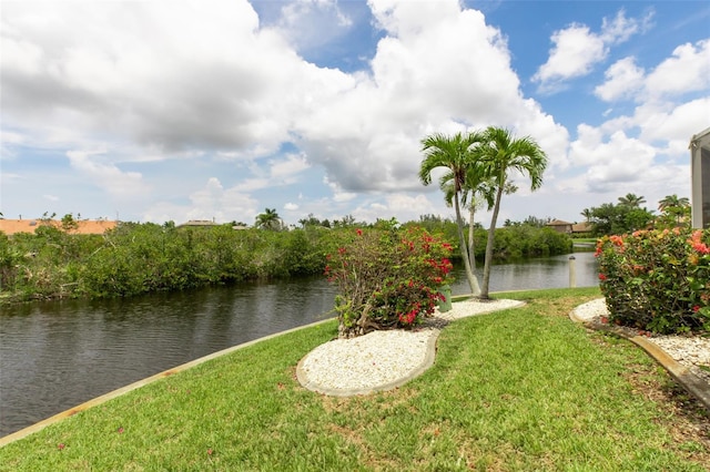 3506 Saint Florent Ct, Punta Gorda, FL 33950 - view of green lawn featuring a water view