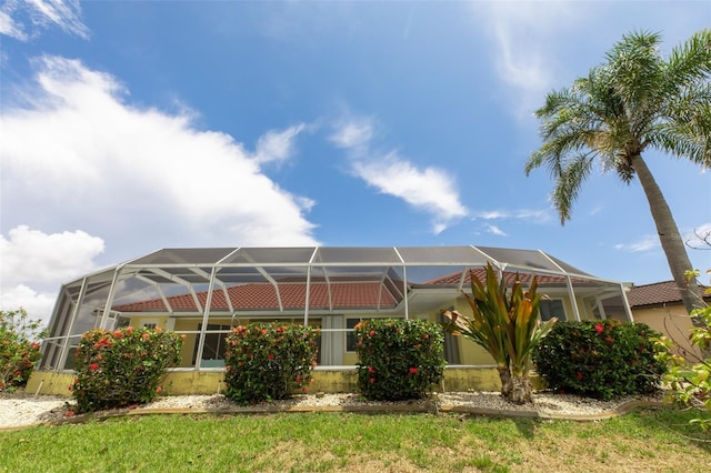 3506 Saint Florent Ct, Punta Gorda, FL 33950 - back of property with glass enclosure