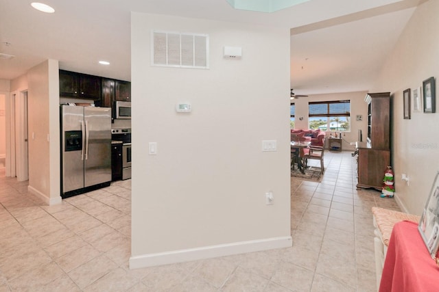 2001 Bal Harbor Blvd Unit 2306, Punta Gorda, FL 33950 - hall featuring light tile patterned floors and recessed lighting