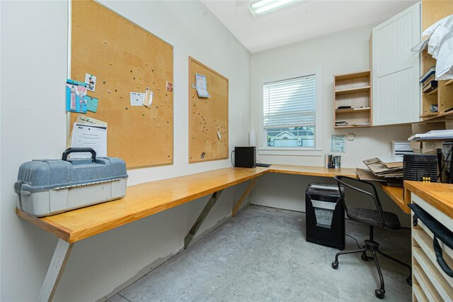 13204 Kakapo Ave, Port Charlotte, FL 33981 - office featuring concrete floors and built in study area