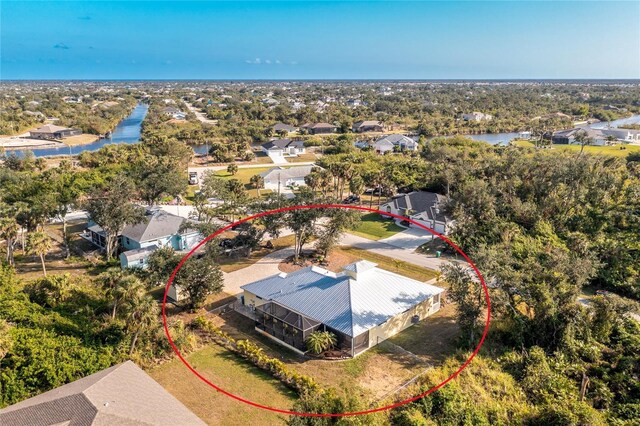 13204 Kakapo Ave, Port Charlotte, FL 33981 - aerial view of residential area with a large body of water