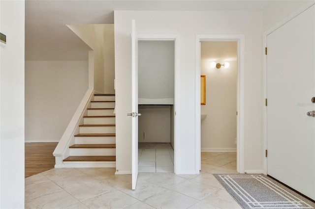 4346 Rayfield Dr Unit 4346, Sarasota, FL 34243 - staircase with baseboards