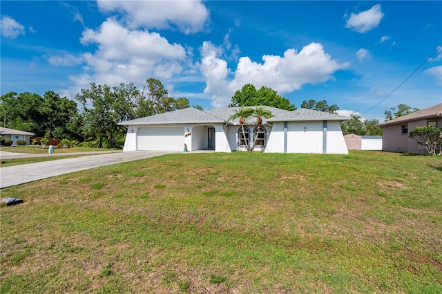 891 Bayard St, Port Charlotte, FL 33948 - ranch-style home featuring driveway, an attached garage, and stucco siding