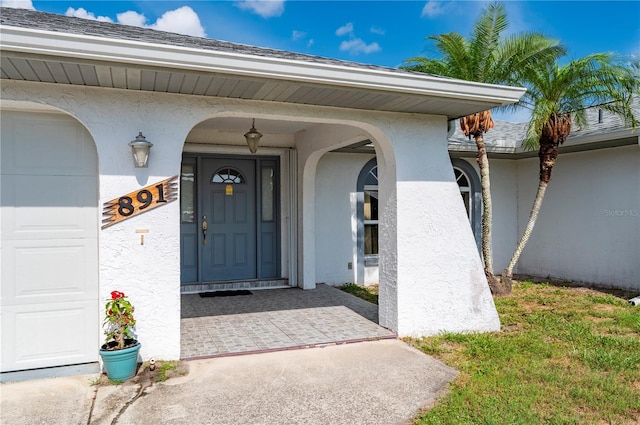 891 Bayard St, Port Charlotte, FL 33948 - entrance to property featuring stucco siding