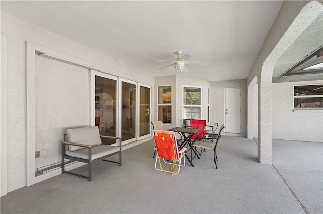 891 Bayard St, Port Charlotte, FL 33948 - view of patio / terrace with ceiling fan