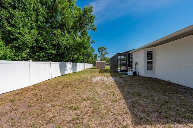 891 Bayard St, Port Charlotte, FL 33948 - view of yard featuring a lanai
