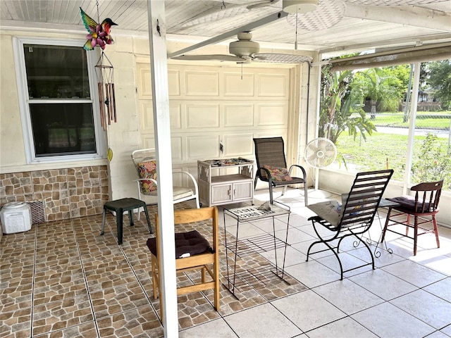 404 W Whidden St, Arcadia, FL 34266 - sunroom with a ceiling fan