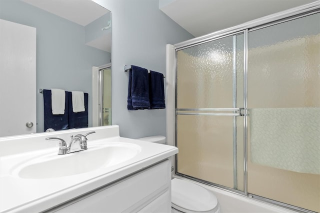 25275 Rampart Blvd Unit 1504, Punta Gorda, FL 33983 - full bath featuring toilet, vanity, and combined bath / shower with glass door