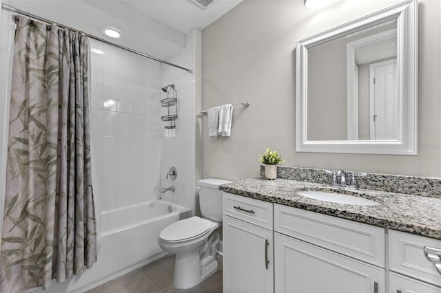 19821 Montenero Way, Venice, FL 34293 - full bath with toilet, vanity, and shower / bathtub combination with curtain