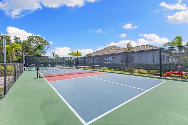 19821 Montenero Way, Venice, FL 34293 - view of tennis court featuring community basketball court
