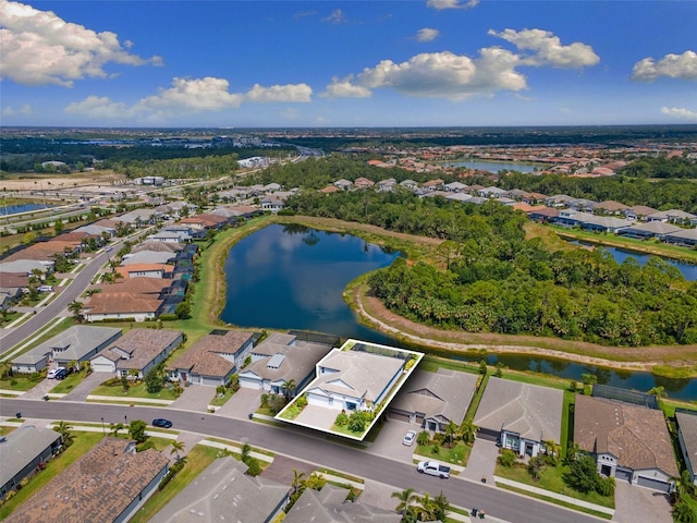 19821 Montenero Way, Venice, FL 34293 - aerial overview of property's location with nearby suburban area and a large body of water