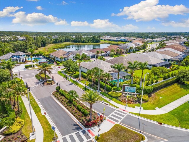19821 Montenero Way, Venice, FL 34293 - aerial view of residential area with a nearby body of water