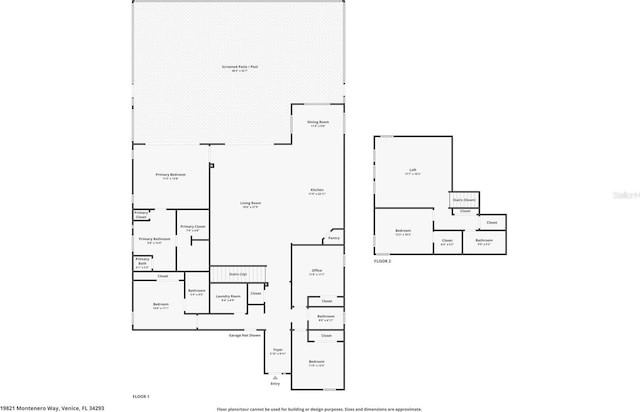19821 Montenero Way, Venice, FL 34293 - home floor plan