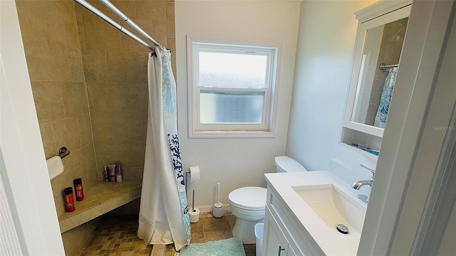 24239 Yacht Club Blvd, Punta Gorda, FL 33955 - full bathroom with vanity, a tile shower, and tile patterned flooring