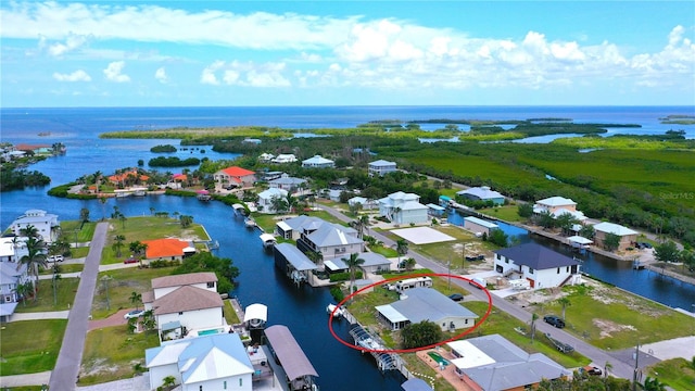 24239 Yacht Club Blvd, Punta Gorda, FL 33955 - aerial perspective of suburban area with a large body of water
