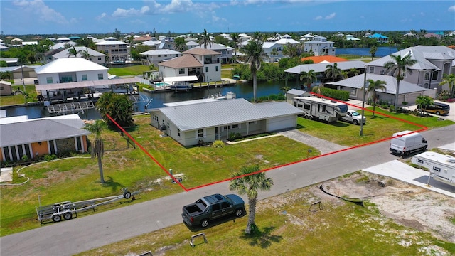 24239 Yacht Club Blvd, Punta Gorda, FL 33955 - aerial perspective of suburban area with a large body of water