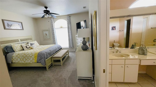 2399 Bendway Dr, Port Charlotte, FL 33948 - bedroom featuring a sink and ceiling fan