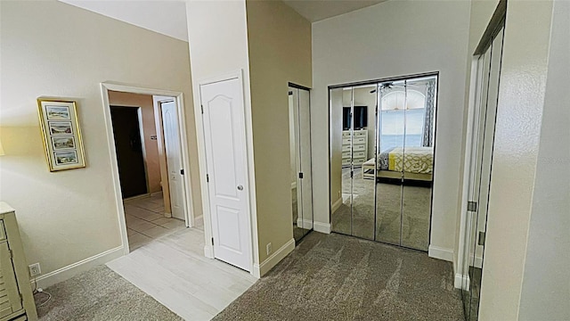 2399 Bendway Dr, Port Charlotte, FL 33948 - hall featuring baseboards and carpet floors