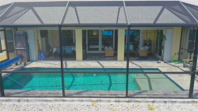 2399 Bendway Dr, Port Charlotte, FL 33948 - outdoor pool with a patio and a lanai