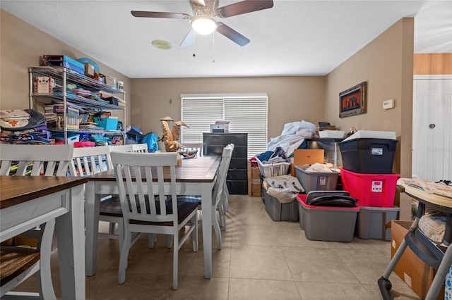 10229 Gulfstream Blvd, Englewood, FL 34224 - dining room with a ceiling fan