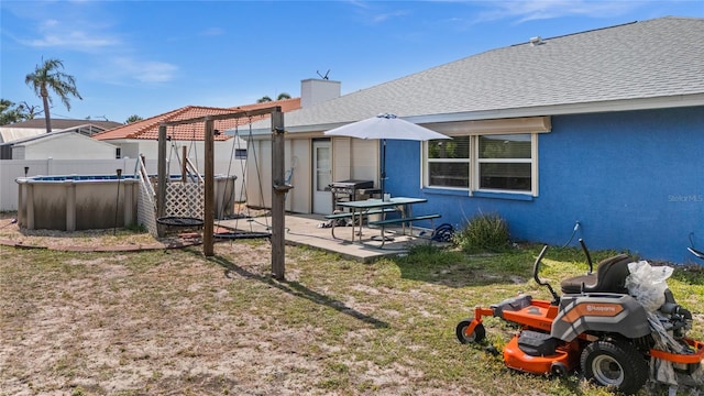 10229 Gulfstream Blvd, Englewood, FL 34224 - view of yard with a pergola