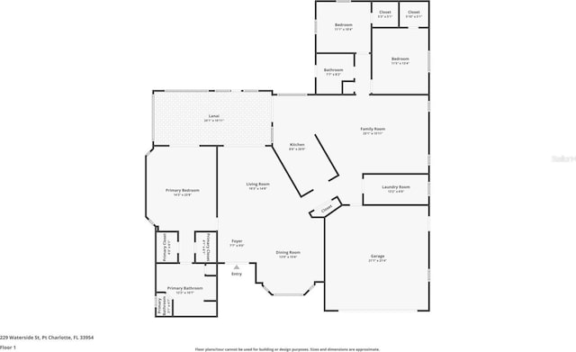 229 Waterside St, Port Charlotte, FL 33954 - view of floor plan / room layout