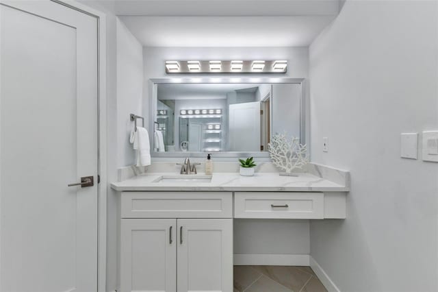 229 Waterside St, Port Charlotte, FL 33954 - bathroom with vanity and tile patterned floors