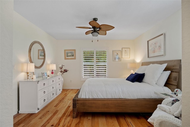 1812 Birmingham Blvd, Punta Gorda, FL 33980 - bedroom featuring light wood-style flooring and ceiling fan