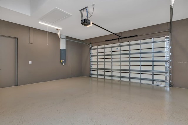 5451 Prime Ter, North Port, FL 34286 - garage with a garage door opener and electric panel