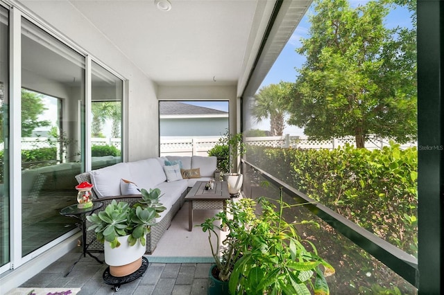 16176 Lotus Way, Punta Gorda, FL 33982 - balcony with an outdoor living space