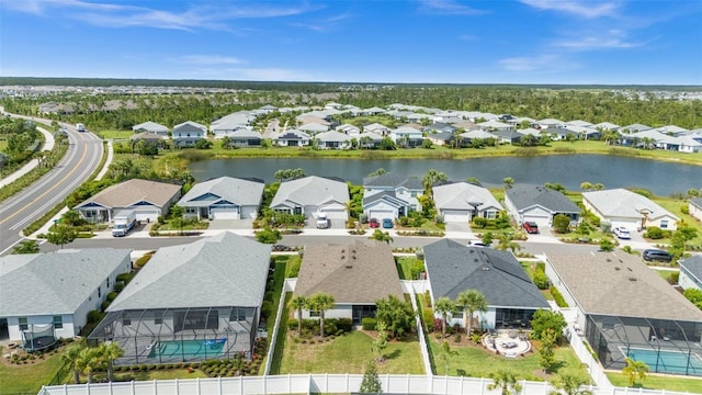 16176 Lotus Way, Punta Gorda, FL 33982 - aerial perspective of suburban area with a large body of water