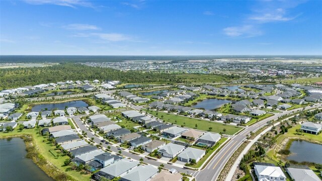 16176 Lotus Way, Punta Gorda, FL 33982 - aerial view of property's location featuring nearby suburban area and a nearby body of water