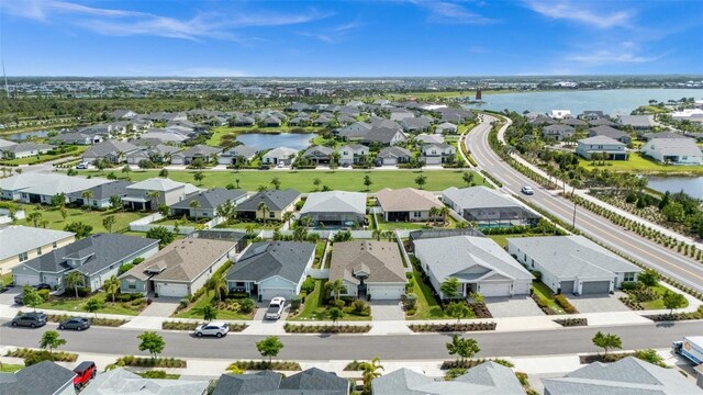 16176 Lotus Way, Punta Gorda, FL 33982 - aerial view of residential area with a large body of water