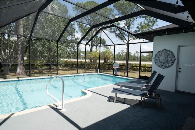 6794 Loffreda Ave, North Port, FL 34291 - outdoor pool with a patio area and a lanai