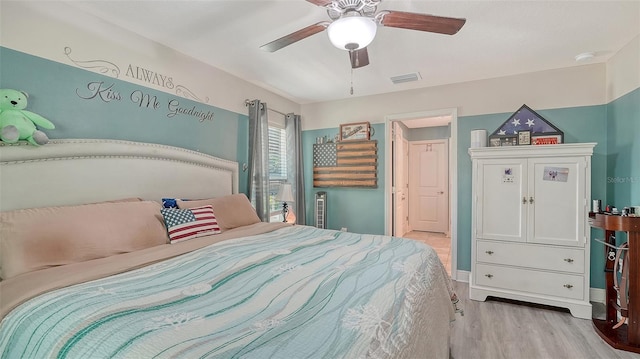 237 Strasburg Dr, Port Charlotte, FL 33954 - bedroom featuring light wood finished floors and a ceiling fan