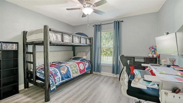 237 Strasburg Dr, Port Charlotte, FL 33954 - bedroom featuring wood finished floors, multiple windows, and ceiling fan