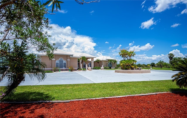 17400 White Water Ct, Punta Gorda, FL 33982 - view of sport court featuring a lawn
