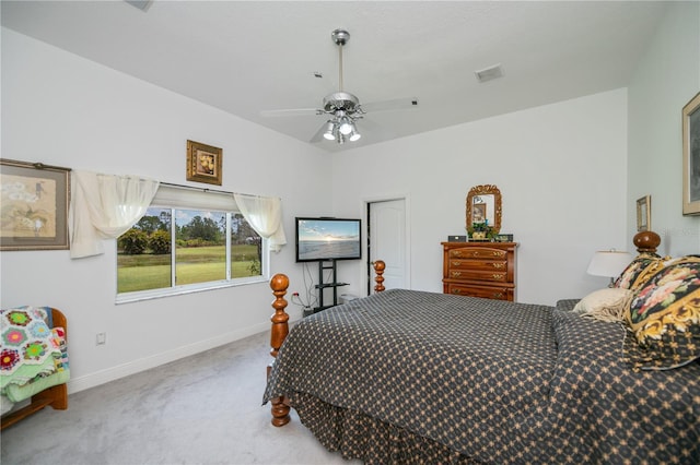 17400 White Water Ct, Punta Gorda, FL 33982 - bedroom featuring carpet and a ceiling fan