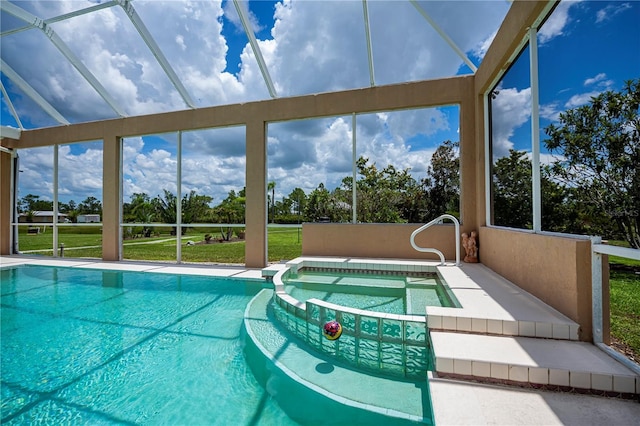 17400 White Water Ct, Punta Gorda, FL 33982 - outdoor pool featuring view of wooded area